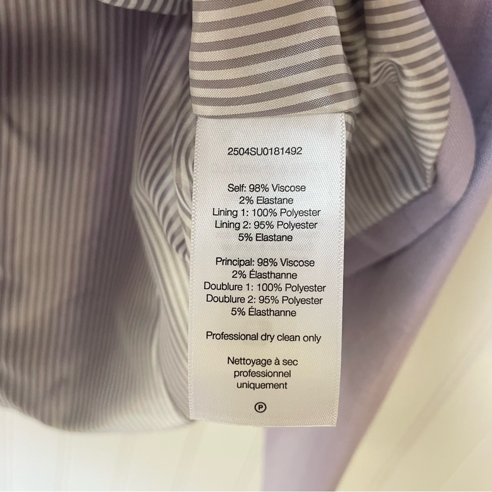 Veronica Beard Soft Lilac Miller Dickey Jacket Size 4 light Purple - Picture 6 of 12